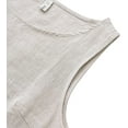 thumbnail image 7 of Amazhiyu Womens Linen Sleeveless Shift Dress with Pockets Crew Neck Casual Tank Dress, 7 of 7