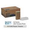 Pacific Blue Basic® Multifold Paper Towels by GP PRO (Georgia-Pacific), White, 4,000 Towels Per Case