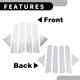 thumbnail image 5 of Door Pillar Window Trim - Car Front Rear Left Right Anti Scratch Sticker Pillar Posts - for Dodge Magnum 2005-2008 Plastic Chrome Silver Tone - 6 Pcs, 5 of 6