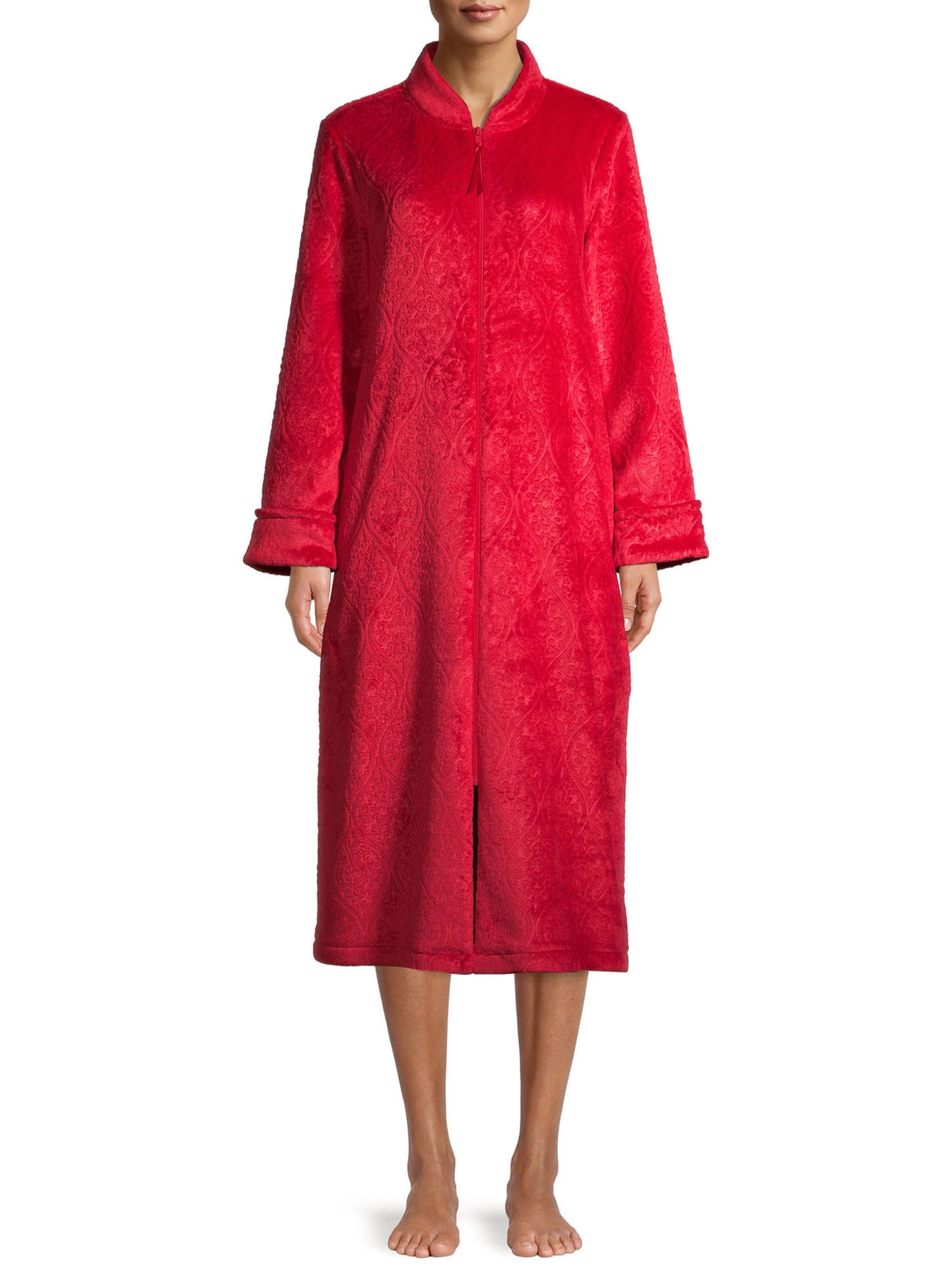Secret Treasures Women's and Women's Plus Traditional Front Zip Robe