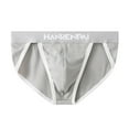 thumbnail image 3 of Bixock Underwear for Men,,Big and Tall Men's Underwear Cotton Mid Waist Plus Size Briefs Solid Color Breathable Soft Stretch Briefs, 3 of 4