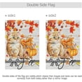 thumbnail image 2 of Hello Fall Cat Garden Flag Maple Leaves Pumpkin Double Sided Flags 12x18 Autumn Harvest House Flag Yard Porch Banners Buffalo Plaid Bow Home Decorations Gifts, 2 of 5