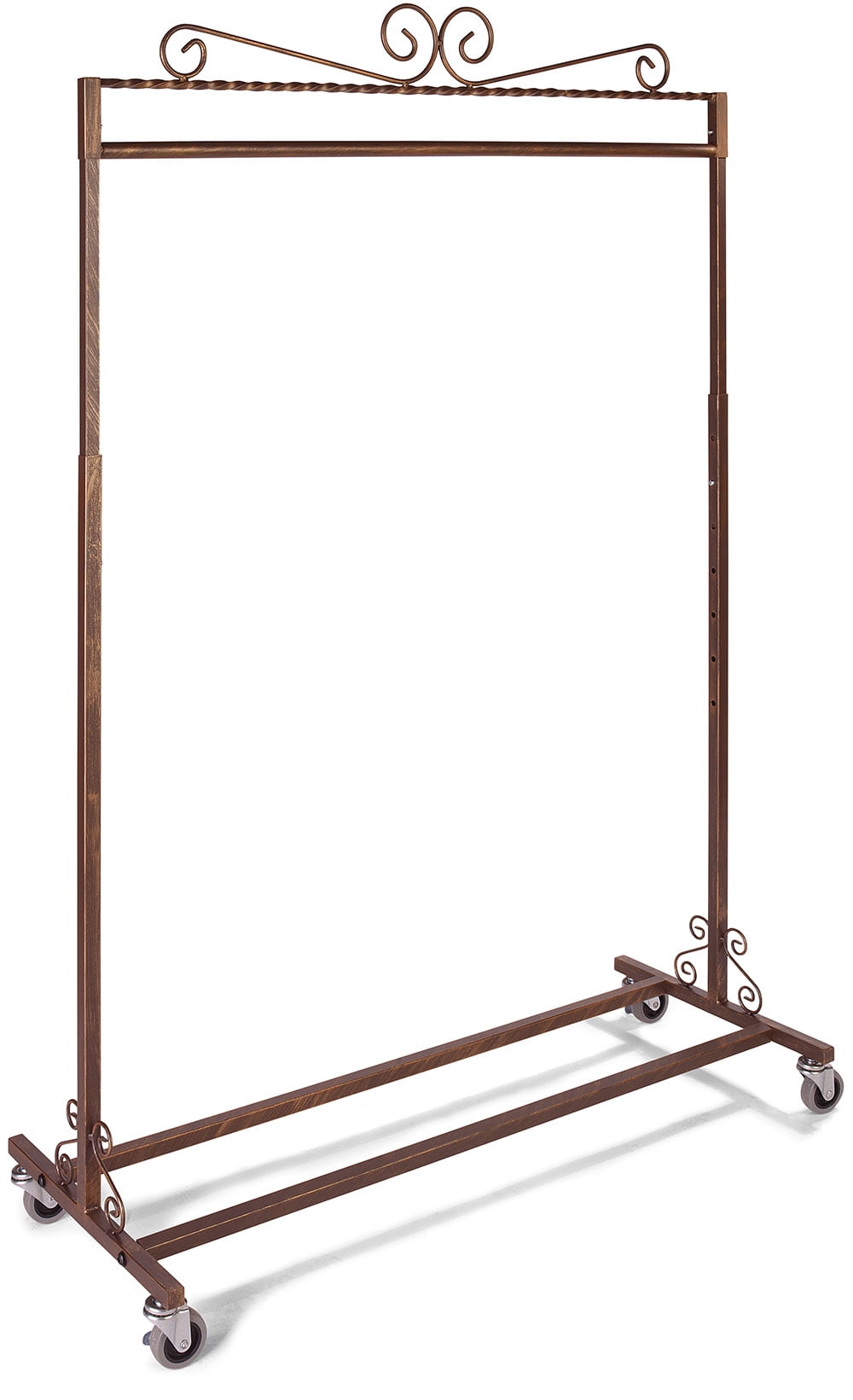 Boutique Cobblestone SingleRail Rolling Rack 48''W x 20''D x 4866'' H