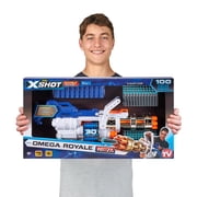 XSHOT Excel Golden Omega (98Darts) Blaster من ZURU، للأعمار من 8+ عامًا