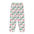 thumbnail image 3 of Lsque Lotus Flower Print Women's Pajama Pants, Lounge Pant - Comfortable Home Wear,Elastic Waistband, Stylish Design-X-Large, 3 of 9