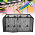thumbnail image 3 of Suodoka Magnetic Metal Mesh Pencil Cup – Large Capacity Desk & Refrigerator Pen & Marker Organizer, 3 of 7