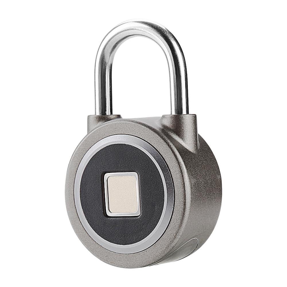 Waterproof Keyless portable Bluetooth smart Fingerprint Lock padlock Anti-Theft 