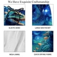 thumbnail image 4 of luoweisi Men's Beach Shorts Quick Dry Swim Trunks with Mesh Lining Cartoon Dinosaur L, 4 of 5