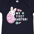 thumbnail image 4 of Inktastic My First Easter with Bunny Behind Egg Girls Baby Bodysuit, 4 of 5