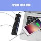 thumbnail image 2 of Hub USB de 7 Puertos EOTVIA, Concentrador USB, 7 Puertos, 480Mbps, 2 of 7