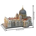 thumbnail image 3 of MOC-205664 St. Peter's Basilica 1:800 Building Blocks Bricks Toy Model Gift Kit 3019PCS, 3 of 7