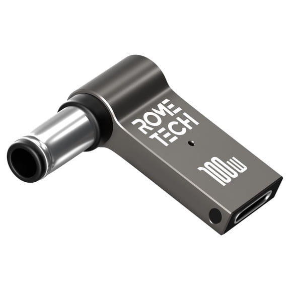 USB C to DC Adapter, Type C to DC with Built-in PD and E-Mark Smart Chip for Dell, Input 19.5V ⎓ 4.62A, with 7.4×5.0 mm Plug, USB C to Laptop Charger (1)
