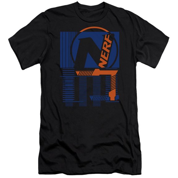 Nerf Grid S/S Adult 30/1 T-Shirt Black