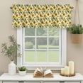 thumbnail image 2 of Kitchen Valances for Window, Summer Country Sunflower Butterfly Light Filtering Rod Pocket Valance Curtain, Farm Floral Art Short Curtains Window Topper for Bedroom Bathroom Living Room 42x18in, 2 of 9