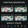 thumbnail image 5 of Coconut Trees RGB Gaming Mouse Pad Large Keyboard Mat Rubber Base 13 Light Modes, 5 of 6