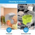 thumbnail image 3 of Foldable Slow Cooker Divider Silicone Stew Pot Mat Reusable Leakproof Heat resistant Slow Cooker Lining set, 3 of 4