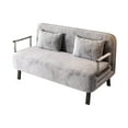 thumbnail image 5 of Bellemave 55'' Convertible Chair Bed,Tri-Fold Sofa Bed with Adjustable Backrest & Pillow,Leisure Chaise Lounge Couch with Sturdy Steel Frame for Home & Office,Comfortable Sleeper Chair(Light Gray), 5 of 8