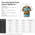 thumbnail image 7 of Easygdp Different Construction Site Vehicles Men's Casual Short-sleeved Shirt with Pocket and Button Suitable for Beach Vacation Leisure - 3X-Large, 7 of 7