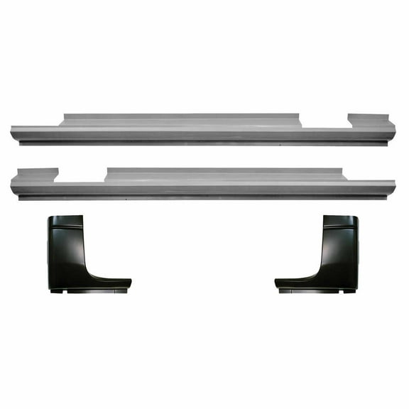 Slip-On Rocker Panel & Cab Corner Kit - Quad Cab. Fits 94-01 Dodge Ram 1500 Pickup Truck Crew Quad Cab, 94-02 Dodge Ram 2500 Pickup Truck Crew Quad Cab, 94-02 Dodge Ram 3500 Pickup Truck Crew Quad Cab