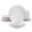 Soyer, variant on Elama Jane 16 Piece Scalloped Double Bowl Porcelain Dinnerware Set in White