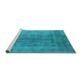 thumbnail image 2 of Ahgly Company Machine Washable Indoor Rectangle Persian Turquoise Blue Bohemian Area Rugs, 2' x 3', 2 of 4