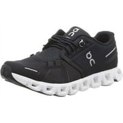 ON RUNNING ON Men's Cloud 5 Sneakers, Black/White, 8.5