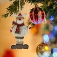 thumbnail image 3 of Gibobby Adornos navideños Retro Navidad pintado de Colgante Árbol de Navidad Adornos Arreglo de escena(B), 3 of 5