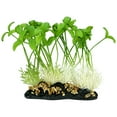thumbnail image 2 of Komodo Sprouts Ornament, Artificial Plant, Green, Aquarium Decor, 2 of 10