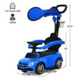 thumbnail image 4 of CIPACHO Kids Ride on Push Car, Toddler Stroller Sliding Car for 18 - 48 months, Blue, 4 of 4