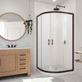 thumbnail image 5 of Dreamline Dl-6701-Fr Prime 33" Wide X 74 3/4" High Semi-Frameless Frosted Glass Sliding, 5 of 15