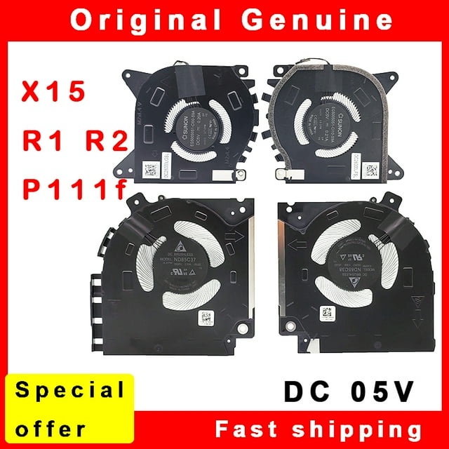 Nouveau Ventilateur Refroidisseur de Refroidissement pour Ordinateur Portable CPU GPU pour Dell Alienware X15 R1 R2 P111F P111F001 082VD4 0V0G61 07M2CV 02H5HD ND85C37 ND85C38 A sent Fan