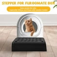 thumbnail image 4 of Cat Litter Box Ramp with Filter Function, Double Layered Self-Cleaning Trapper Storage Black, 4 of 8