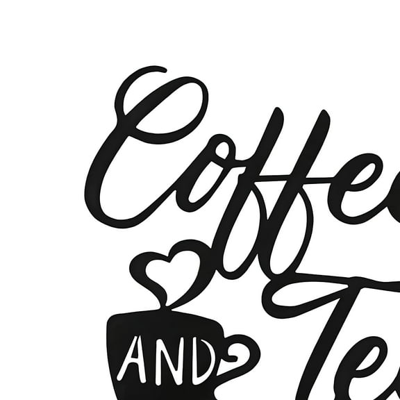 LAMIRO Coffee Bar Rustic Coffee Cup Wall Art Letter Sign Farmhouse Kitchen Wall Decor for Decoration,30x26CM