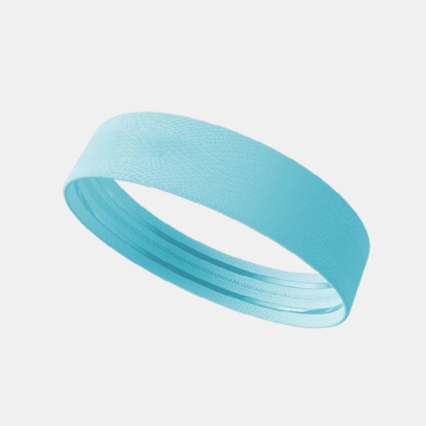 Correr en la cabeza de sudor regalo accesorios livianos banda de sudor banda elástica banda elástica para ejercicio deportivo gimnasia Azul