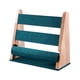thumbnail image 2 of Exhibidor de joyas de 3 niveles, organizador vertical para pulseras y cabello. Franela Verde, 2 of 9