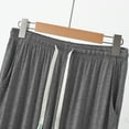 thumbnail image 7 of Tnhcen Men's Summer Lightweight Loose Fit Plus Size Lounge Pants Breathable Polyester Casual Home Wear Sleepwear Trousers XL-3XL, 7 of 7