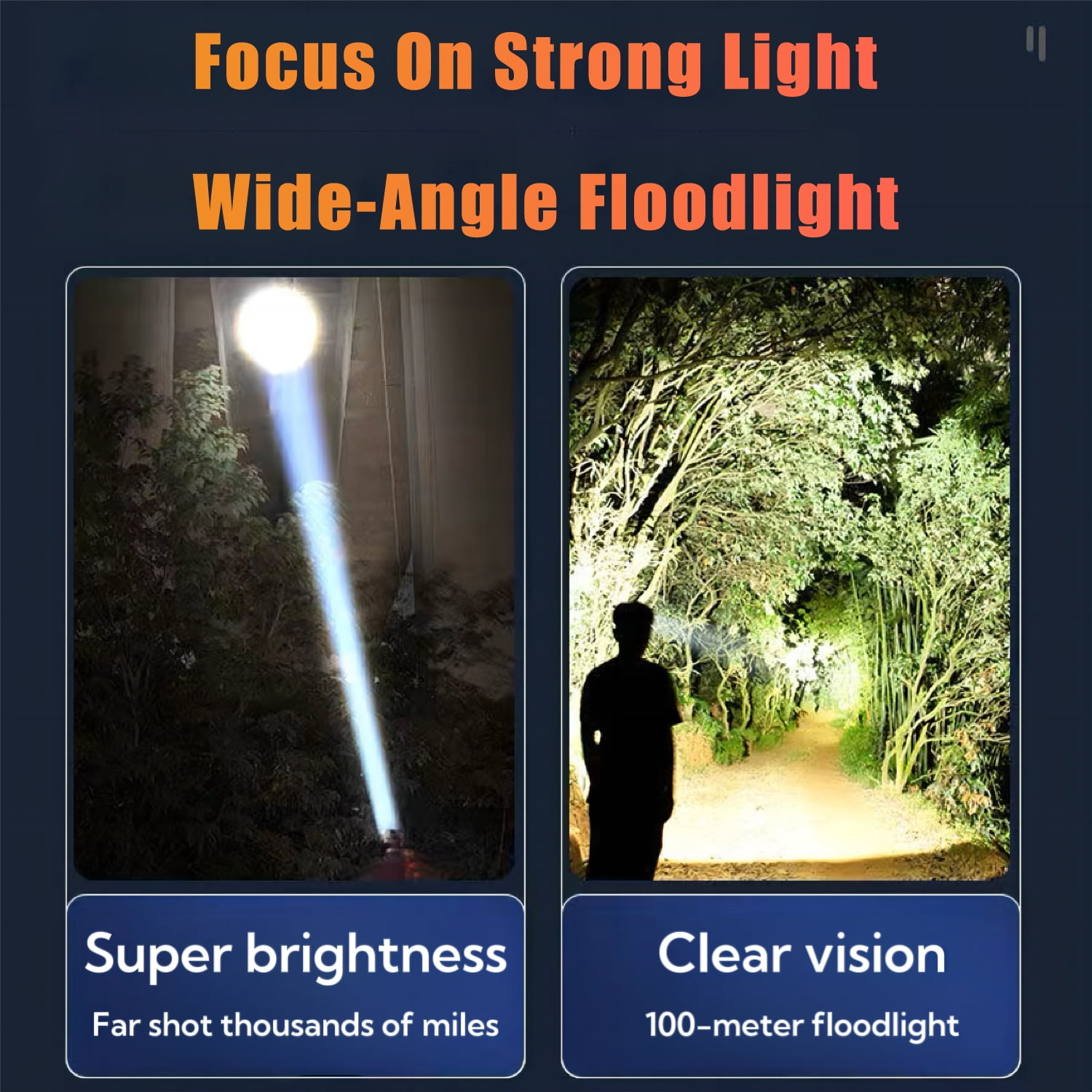 DKTIOP Headlamps Rechargeable 100000Lux Super Bright, LED Head Lamp with 3 Modes for Camping & Hiking Gear Essentials, IPX4 Waterproof Flashlights with Adjustable Headband,USB Cable Included（2-pack）