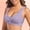Purple, variant on Women's Front Closure Wireless Sports Bra, Breathable Mesh Post-Surgery Compression Bra, Adjustable Comfort Support Bralette, 6 Colors, Sizes S-XXL