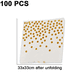thumbnail image 2 of Paquete de 100 servilletas de cóctel, servilletas navideñas de papel de lujo de 3 capas, servilletas desechables para bebidas y bodas, 2 of 5