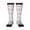 3 Black, variant on Floral Purple Buffalo Plaid Print Thigh High Socks Extra Long Stretchy Sock Women Over Knee High Opaque Stocking Daily Wear