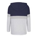 thumbnail image 4 of Women's Striped Hoodies Sweatshirts Long Sleeve Drawstring Color Block Hooded Tops Casual Basic Fall Pullover, 4 of 5