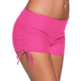 thumbnail image 4 of Women Low Waist Solid Color Side Strap Swim Trunks, 4 of 5