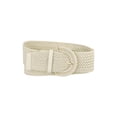 thumbnail image 1 of Cinturones trenzados de cintura ancha para mujeres de tallas grandes INSPIRE CHIC para vestido, hebilla gruesa, color crema blanco, 129 cm, 1 of 6