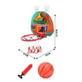 thumbnail image 4 of LJNYFDC Indoor Basketball Basketball Kit Set with Ball Pump Adjustable Punch Free Easy Installation Three Piece Goal Practice, 4 of 6