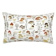 thumbnail image 1 of Fotbe Mushrooms And Butterflies Funda de Almohada Decorativa Estilo Occidental, Lujo en Algodón, Fundas para Almohadas King, Cojín Estampado para Decoración del Hogar-16"x24", 1 of 6