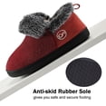 thumbnail image 4 of Ecetana Women's Fuzzy Memory Foam Closed Back Slippers Faux Fur Lined House Shoes, 4 of 6