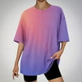 thumbnail image 2 of Dealovy Womens Oversized T Shirts Loose Fitted Short Sleeve Crew Neck Tees Summer Casual Workout Tops, 2 of 3
