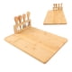 thumbnail image 1 of Tabla de quesos plato de queso multiusos fácil de limpiar rectangular 3 áreas separadas con cuchillos para festivales Anggrek Otros, 1 of 8