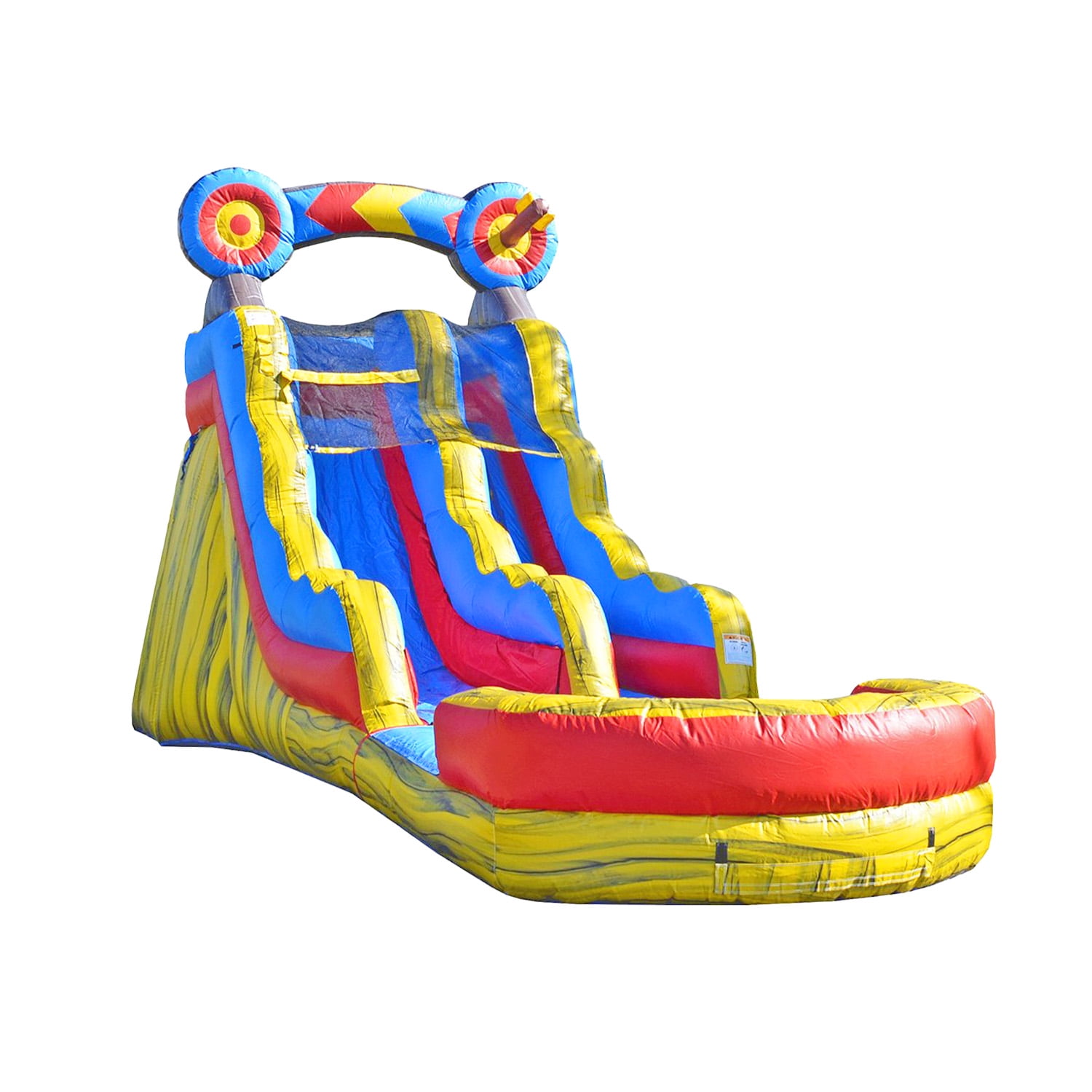 JumpOrange Target 15' ft Commercial Inflatable Water Slide with Splash Pool (with Blower)