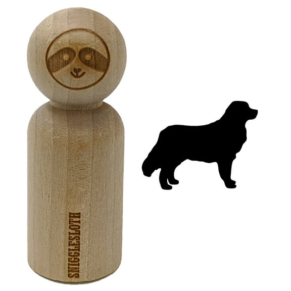 Bernese Mountain Dog Solid Rubber Stamp for Scrapbooking Crafting Stamping - Small 3/4 Inch